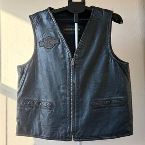 Harley-Davidson Midnight Black Leather Vest